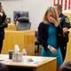 Former Dallas Police Officer Amber Guyger after hugging Botham Jean’s younger brother at her sentencing in October 2019.